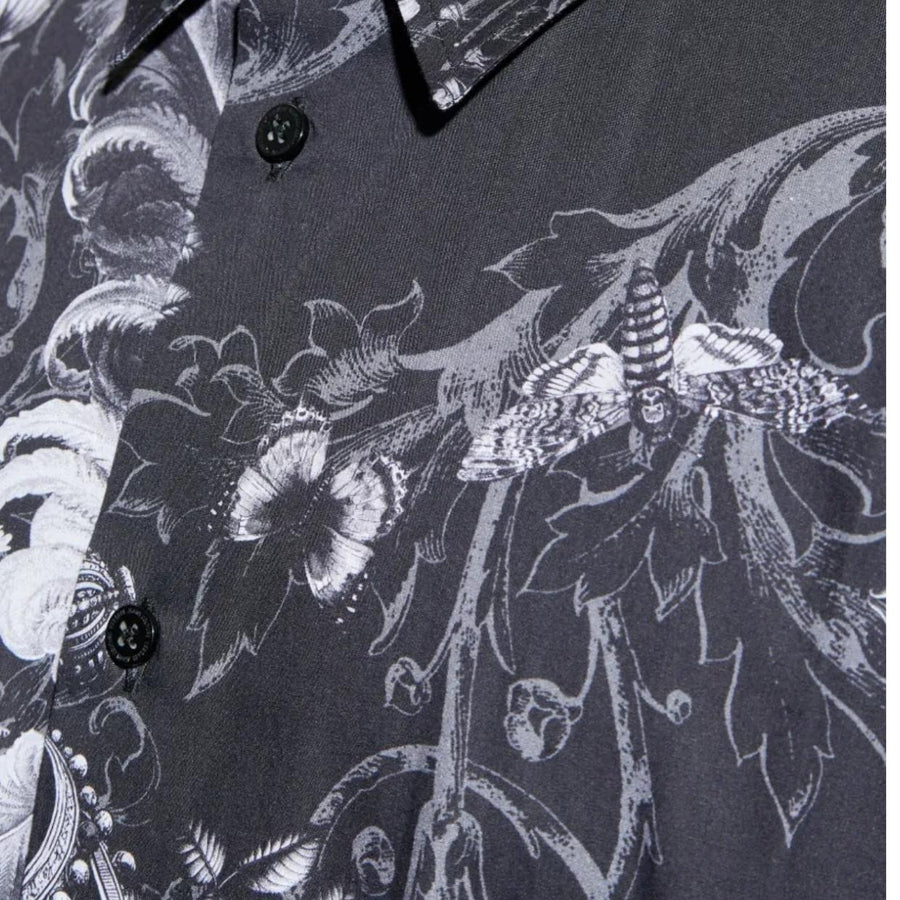 Versace Jeans Couture All-Over Pattern Black Shirt