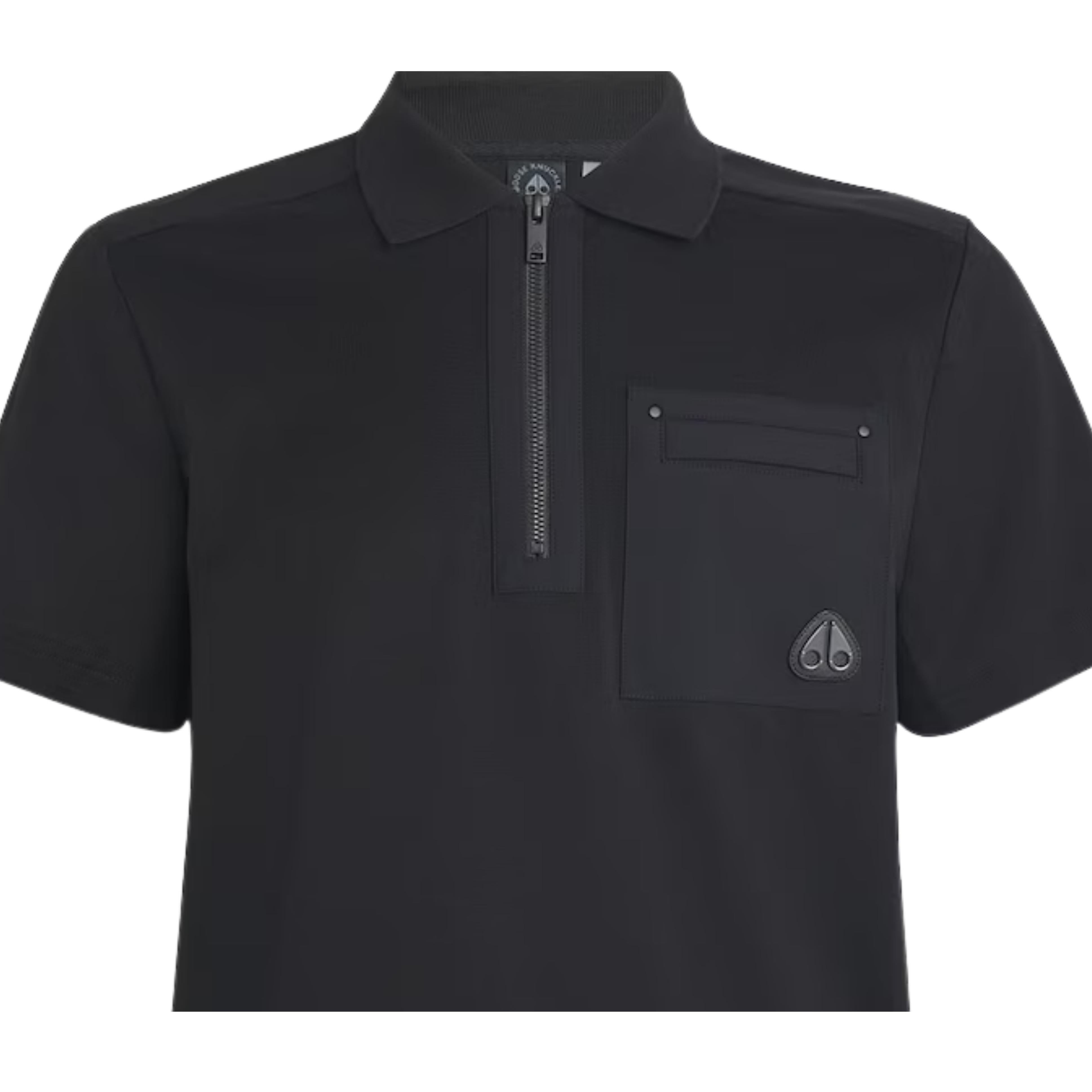 Moose Knuckles Dalon Black Polo Shirt