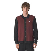 Pretty Green Roxy Long Sleeve Black Knit Shirt