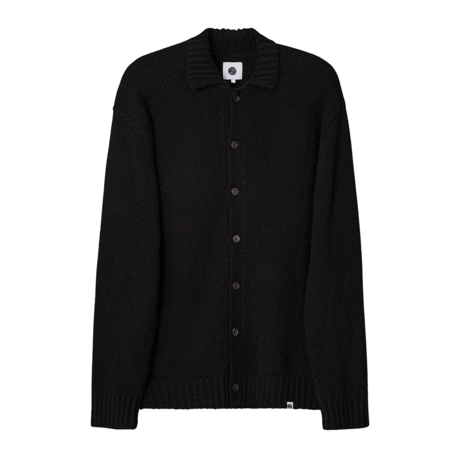 Pretty Green Whittaker Knit Black Shirt Sweater