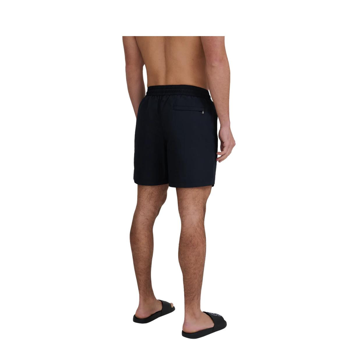 Sandbanks Badge Logo Black Swim Shorts