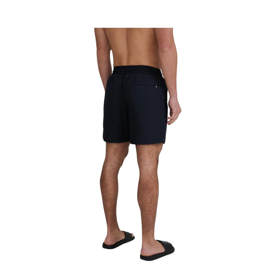 Sandbanks Badge Logo Black Swim Shorts