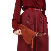 Vivienne Westwood Emma Suede Leather Ginger Shoulder Bag