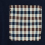 Aquascutum Active Raglan Pocket Navy T-Shirt