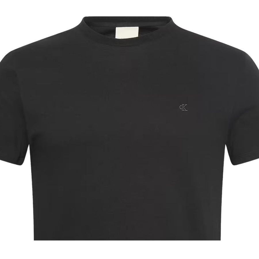 Calvin Klein Stretch Slim Fit Black T-Shirt