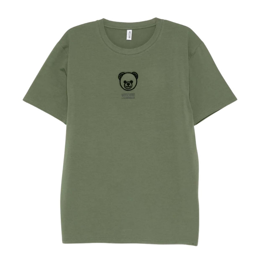 Moschino Underwear Teddy Bear Logo Green T-Shirt