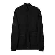 Pretty Green Temperance Funnel Neck Black Knit Sweater