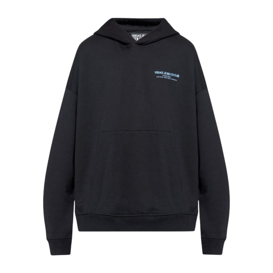 Versace Jeans Couture Printed Logo Black Hoodie