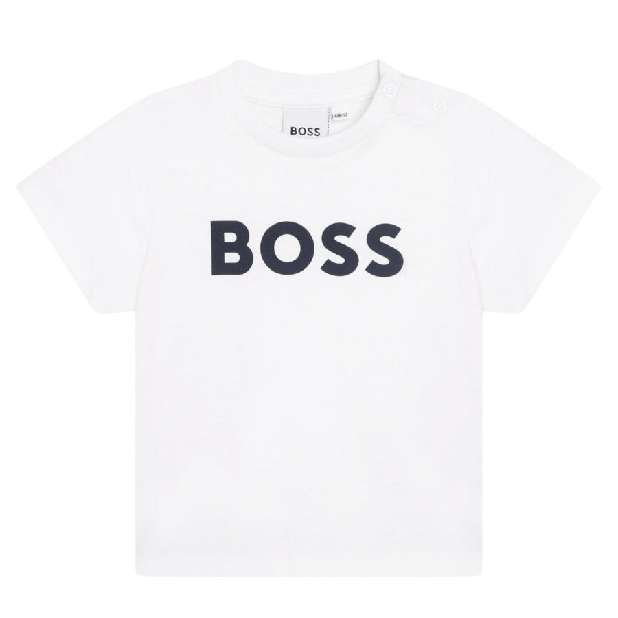 BOSS Baby Printed Logo White T-Shirt