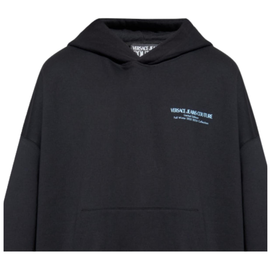 Versace Jeans Couture Printed Logo Black Hoodie
