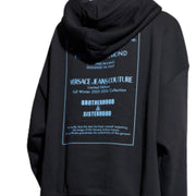 Versace Jeans Couture Printed Logo Black Hoodie
