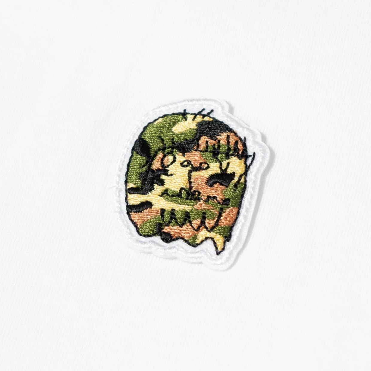 Forty Ben Camo Logo Badge White T-Shirt