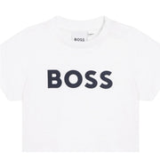 BOSS Baby Printed Logo White T-Shirt