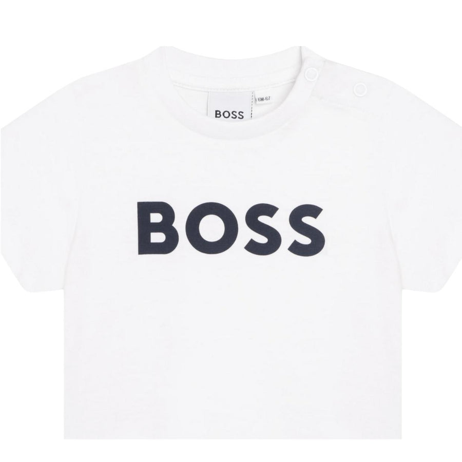 BOSS Baby Printed Logo White T-Shirt