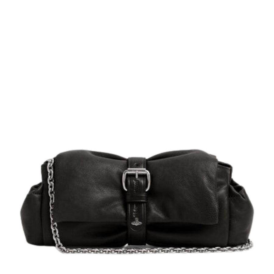 Vivienne Westwood Hazel Treasure Black Clutch Handbag