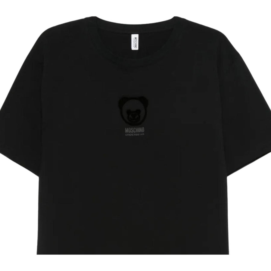 Moschino Underwear Teddy Bear Logo Black T-Shirt