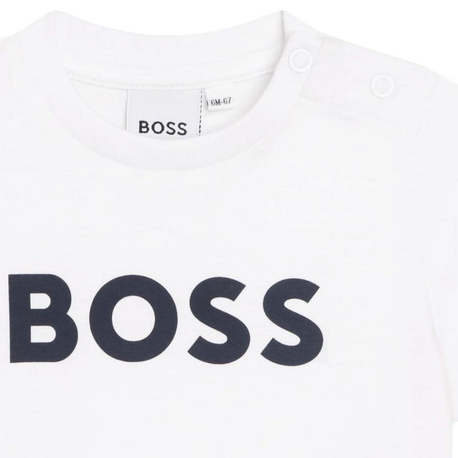 BOSS Baby Printed Logo White T-Shirt