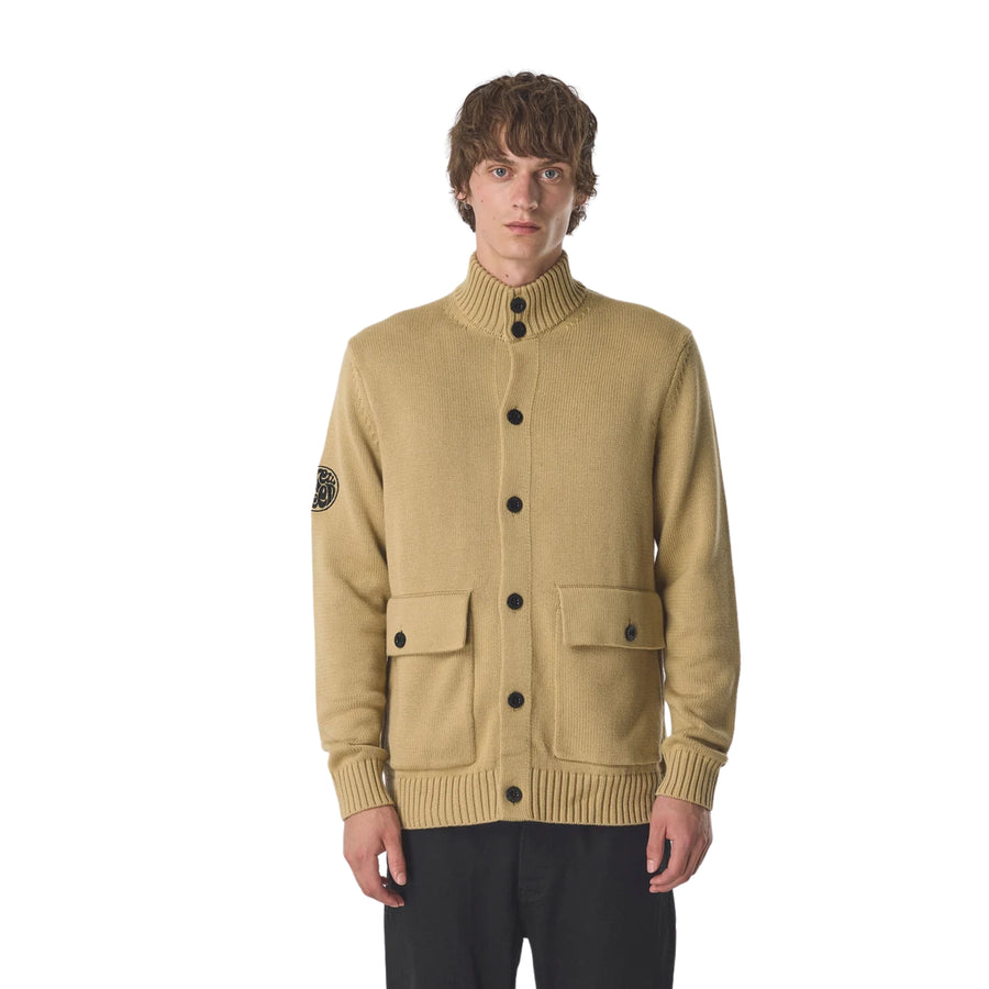 Pretty Green Temperance Funnel Neck Camel Knit Sweater