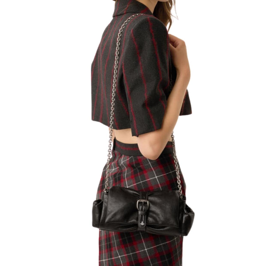 Vivienne Westwood Hazel Treasure Black Clutch Handbag