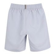 BOSS Kids Printed Logo Pale Blue Swim Shorts