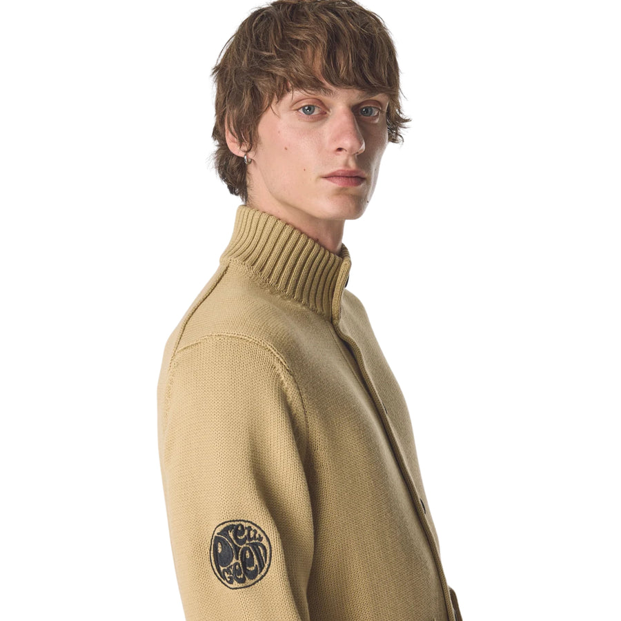 Pretty Green Temperance Funnel Neck Camel Knit Sweater