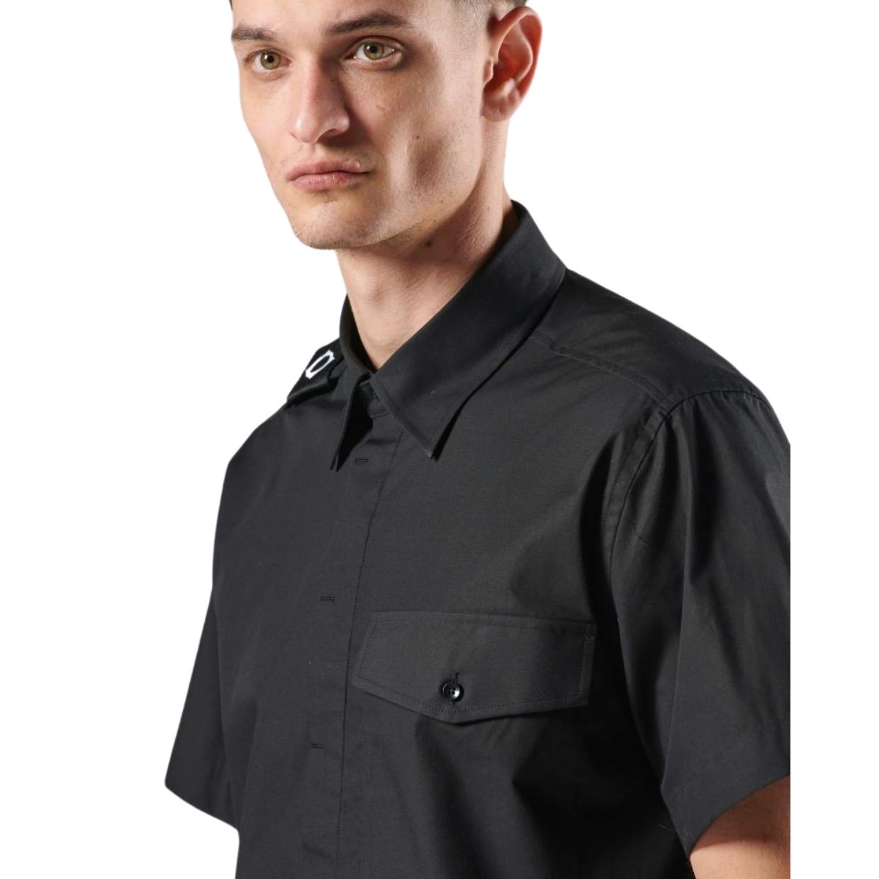 MA.STRUM Short Sleeve Cyclone Jet Black Shirt