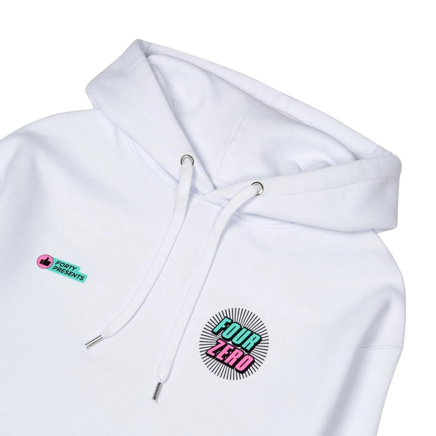 Forty White Four Zero Powder Hoodie