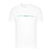 Emporio Armani Bodywear Contrast Print Logo White T-Shirt