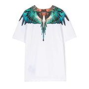 Marcelo Burlon Icon Wings White & Light Blue T-Shirt