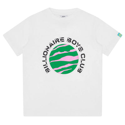 Billionaire Boys Club Kids Printed Planet White T-Shirt
