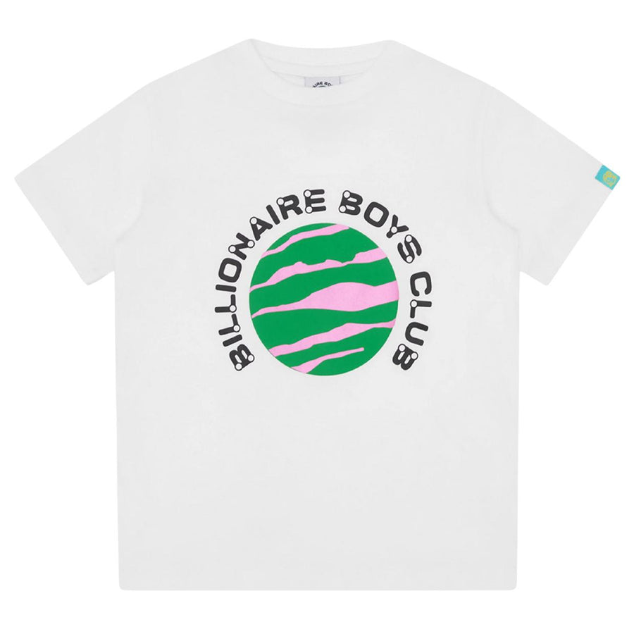 Billionaire Boys Club Kids Printed Planet White T-Shirt