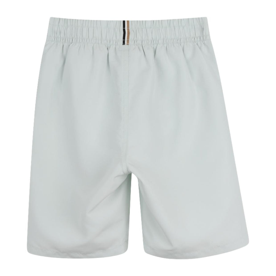 BOSS Kids Printed Logo Sprout Green Swim Shorts
