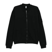Moschino Underwear Teddy Bear Motif Logo Black Zip-Up Sweatshirt