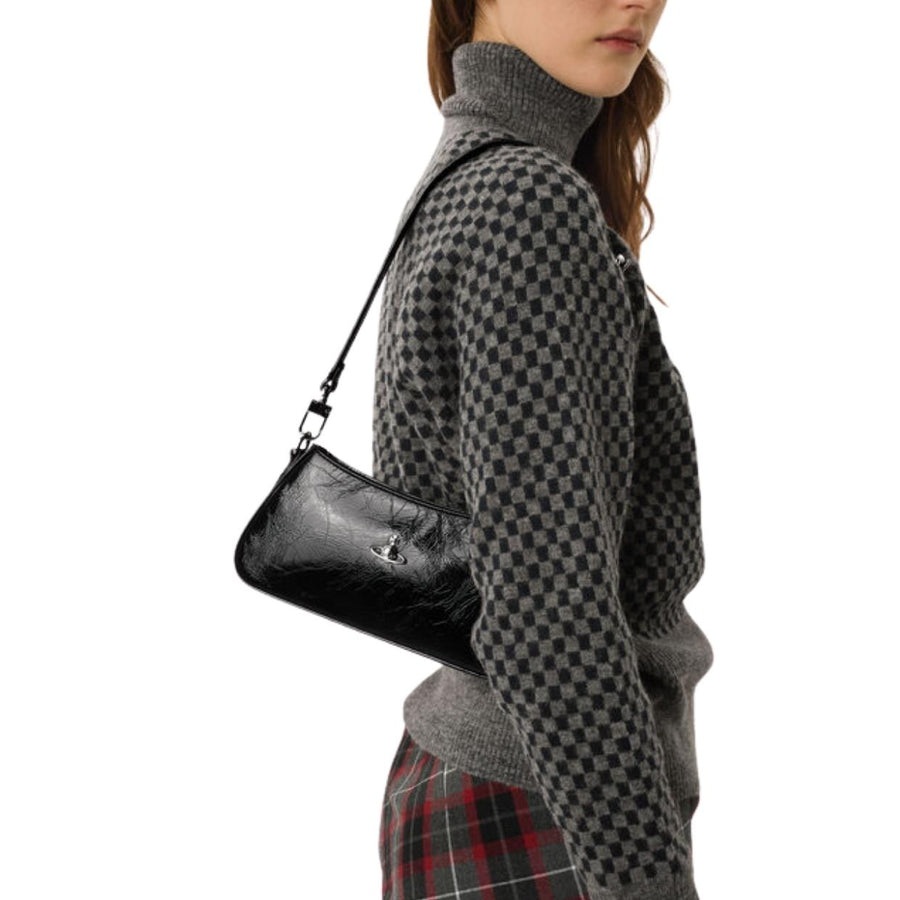 Vivienne Westwood Black Tasha Shoulder Phone Bag