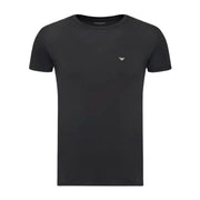 Emporio Armani Bodywear Patch Logo Black T-Shirt