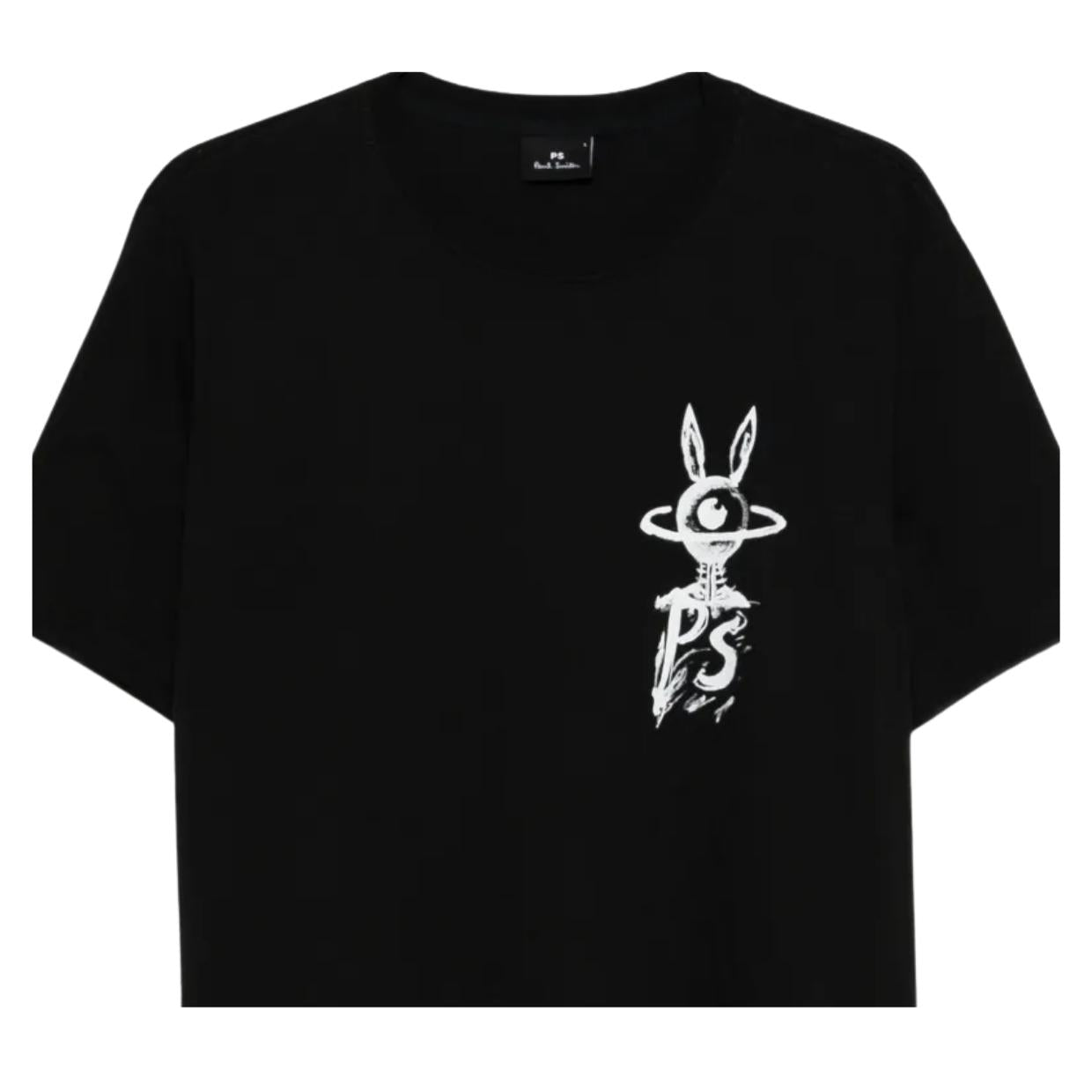 Paul Smith Regular Fit PS Eye Print Black T-Shirt