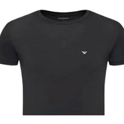 Emporio Armani Bodywear Patch Logo Black T-Shirt