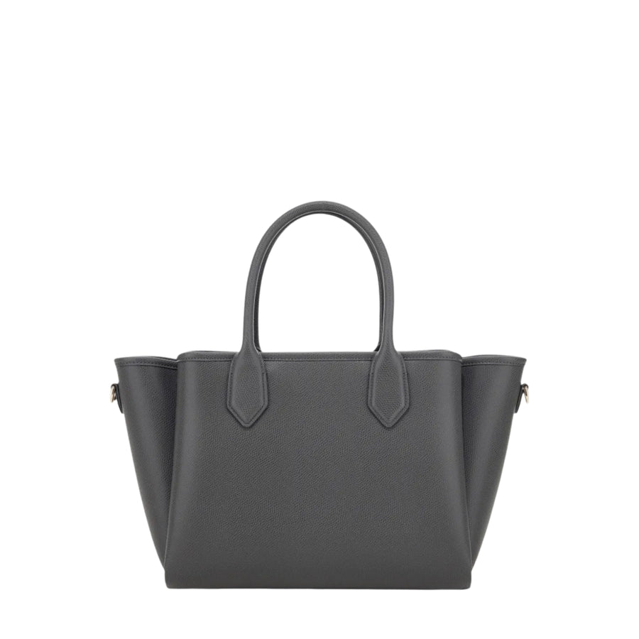 Emporio Armani Logo Small Dark Grey Tote Bag