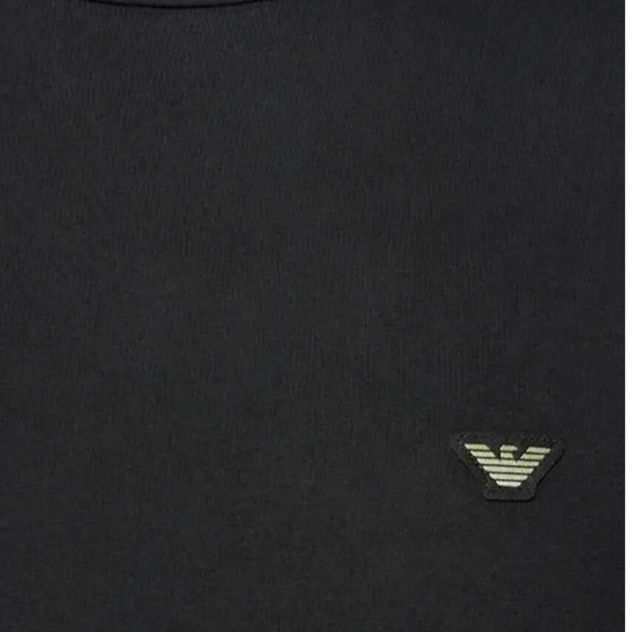 Emporio Armani Bodywear Patch Logo Black T-Shirt