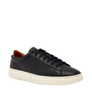 BOSS Kieran Black Coated Leather Trainers