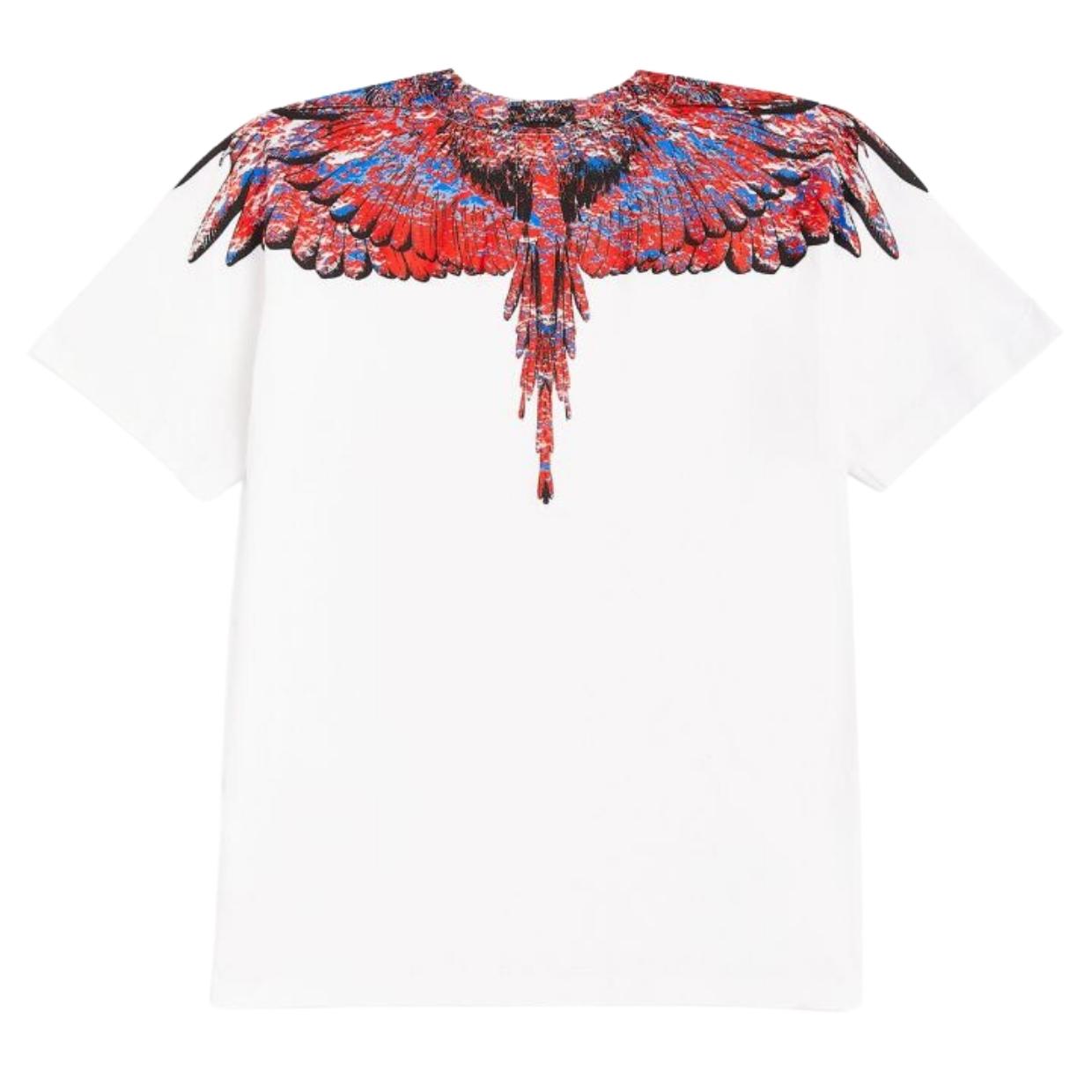 Marcelo Burlon Lunar Wings White & Pink T-Shirt