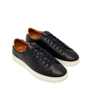 BOSS Kieran Black Coated Leather Trainers