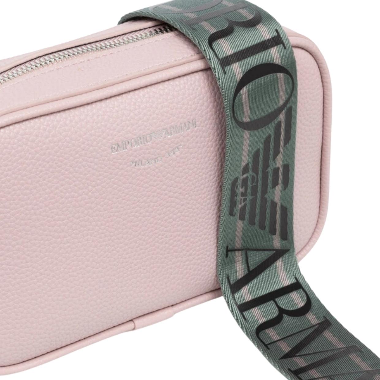 Emporio Armani Logo Light Pink Camera Bag – Retro Designer Wear