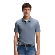 BOSS Logo Patch Slim Fit Passenger Blue Polo Shirt
