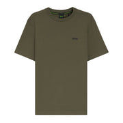 BOSS Stretch Cotton Logo Dark Green T-Shirt
