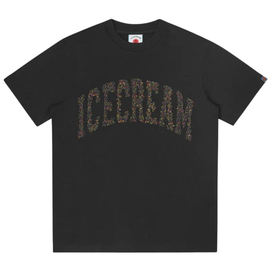 ICECREAM Multi-Colour Sprinkles Black T-Shirt