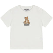Moschino Baby Print Teddy Bear White T-Shirt
