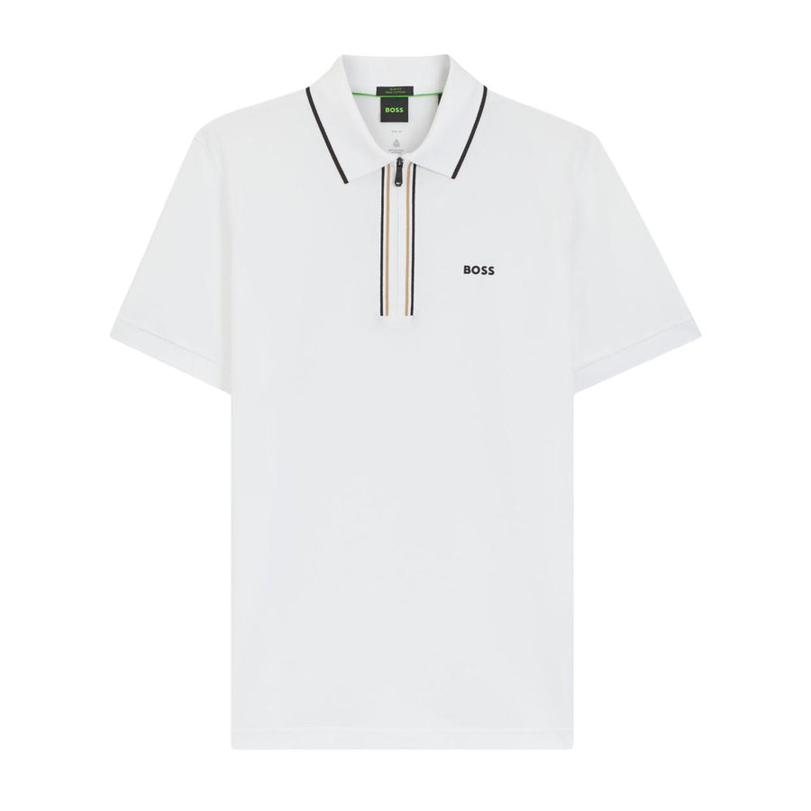 BOSS Philix GOC Slim Fit White Polo Shirt