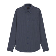 BOSS Ricoplus Regular Fit Cotton Dobby Checked Shirt