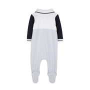 BOSS Baby Printed Logo Tricolour Blue Babygrow